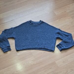 BDG Textured Navy Crew Neck Sweater